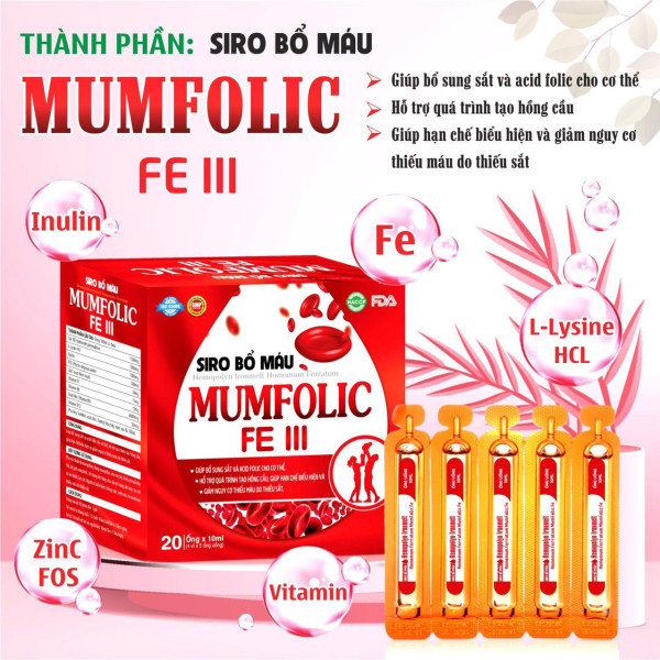 Bổ Máu Mumfolic Fe Iii _Clc (H/20 Ống)