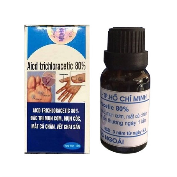 Trị Mụn Cóc Acid Trichloracetic 80% Minh Khang (L/15Ml)
