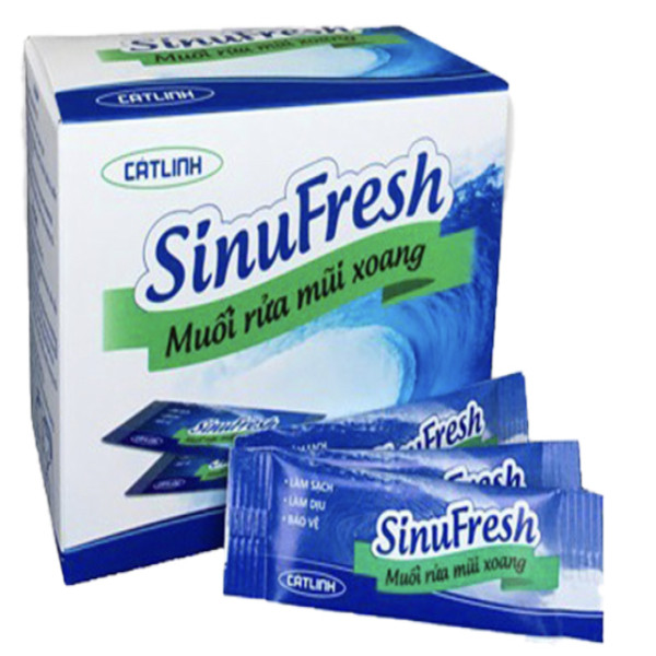 Sinufresh Muối Rửa Mũi Xoang _Cát Linh (Hộp/50 Gói)