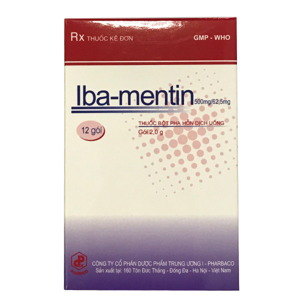 Iba-Mentin 500Mg62,.5Mg Pharbaco (H12G)