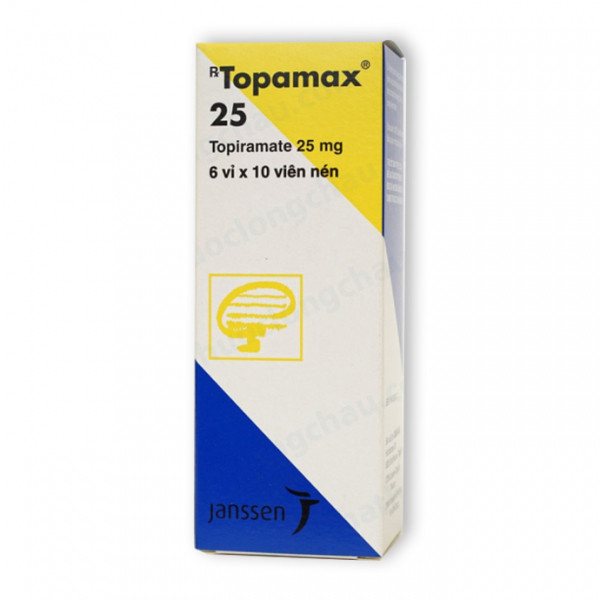 Topamax 25Mg( 6 Vỉ X 10 Viên) Thuốc Động Kinh, Đau Nửa Đầu