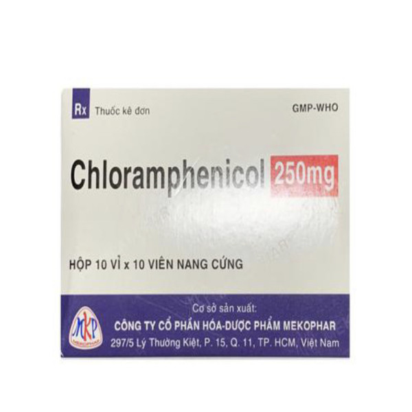 Cloramphenicol 250mg Nang _Mkf (H/10 Vỉ X 10V)