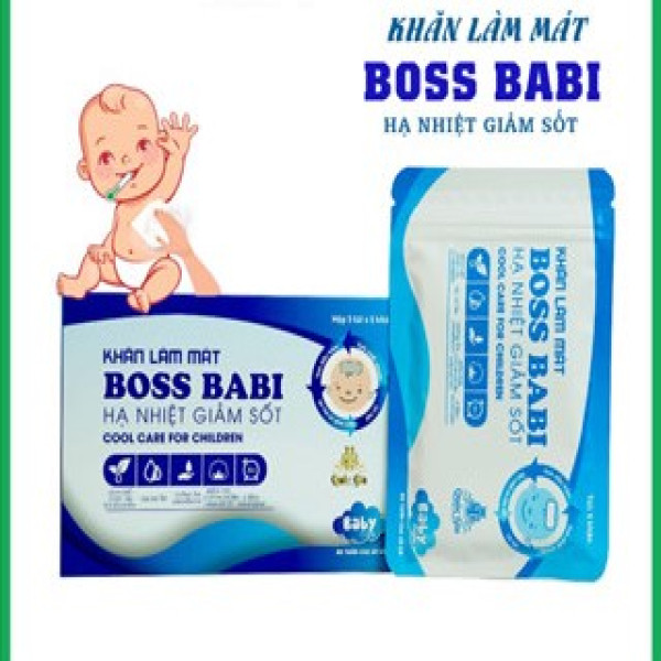 khăn Lau hạ sốt- Khăn Làm Mát Boss Babi
