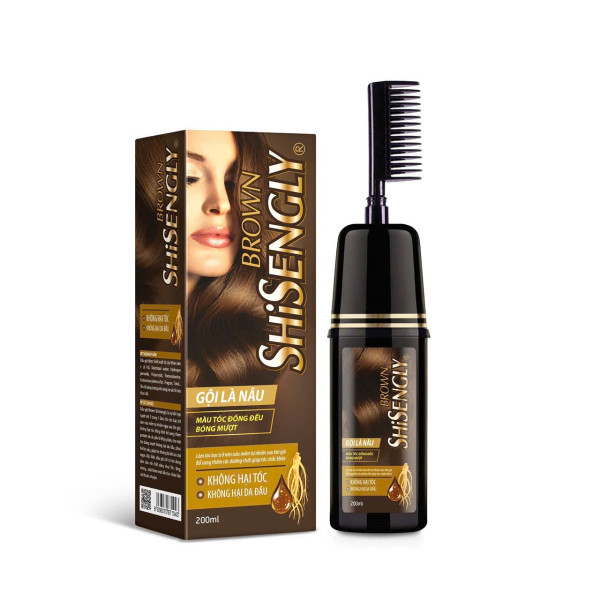 Gội Phủ Bạc Nâu Shisengly ( Lọ 200Ml)