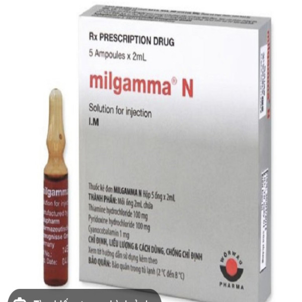 Milgamma N (3B Tiêm ) _Đức (Hộp/5 Ống X 2Ml)