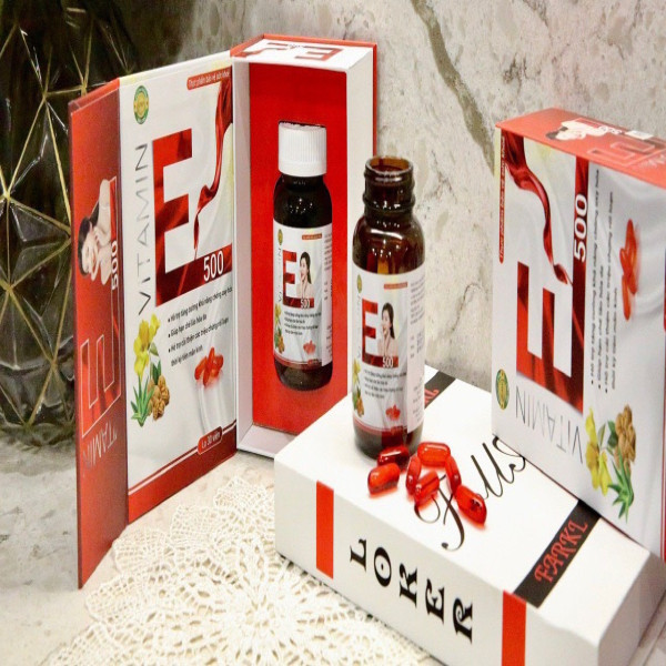 Vitamin E 500 Đỏ _Gỗ, Hải Linh (L/30 Viên) K48- D1.27