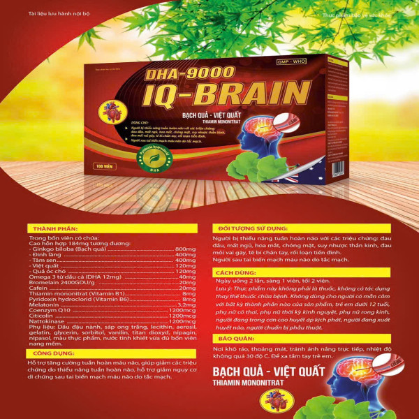 Dha 900 Iq Brain Đỏ Hộp 100 Viên