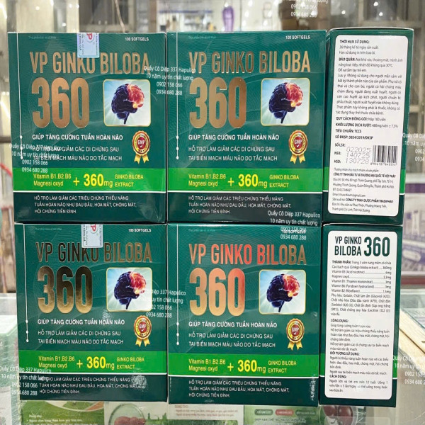 Vp Ginko Biloba Xanh Trương Thọ Hộp 100 Viên