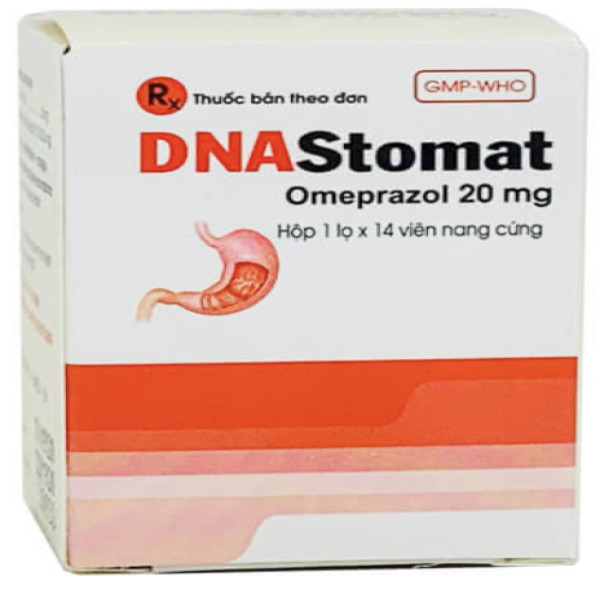 Dna Stomat 20Mg (Omeprazol) Lọ _Nghệ An (bán cọc 10Lọ/14 Viên)