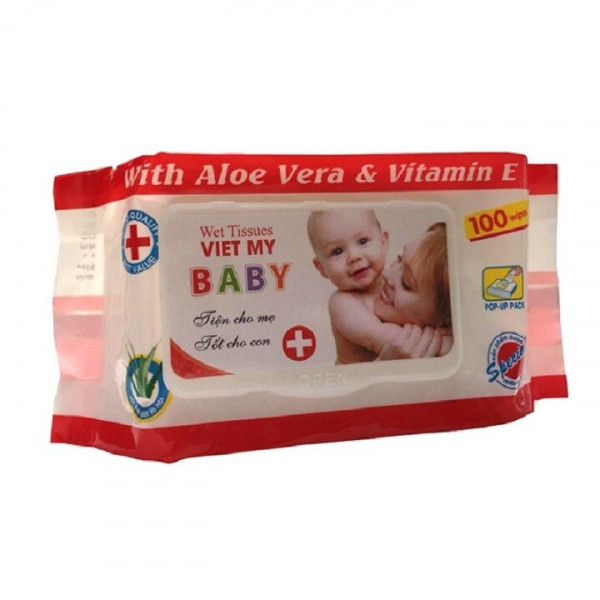 Khăn Ướt Baby Việt Mỹ (B/100T)