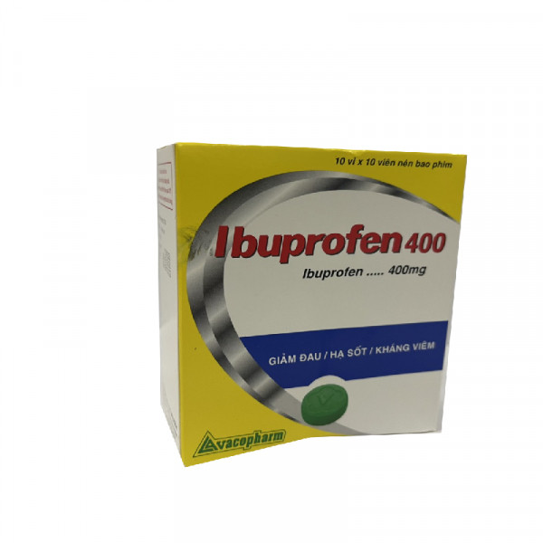 Ibuprofen 400Mg _Vacopharm (Hộp/10 Vỉ X 10 Viên)