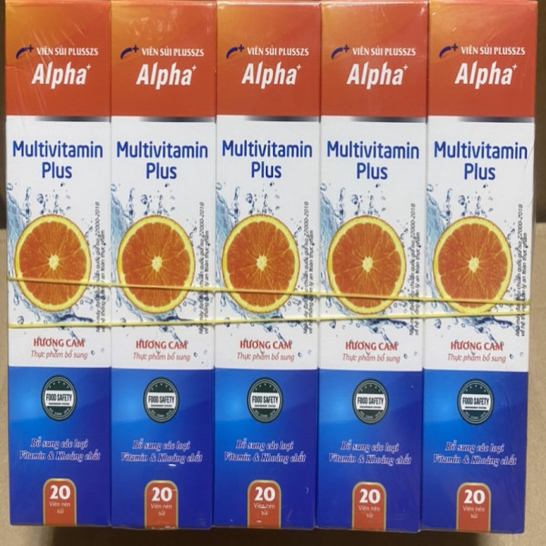 Sủi Multivitamin cam Có Vỏ Alpha 4G