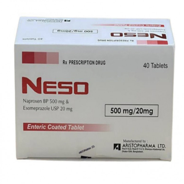 Neso 500Mg/20Mg Hộp 40 Viên