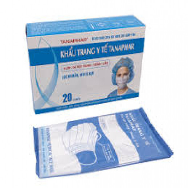 Khẩu Trang Tân Á Màu Trắng(H/20C)