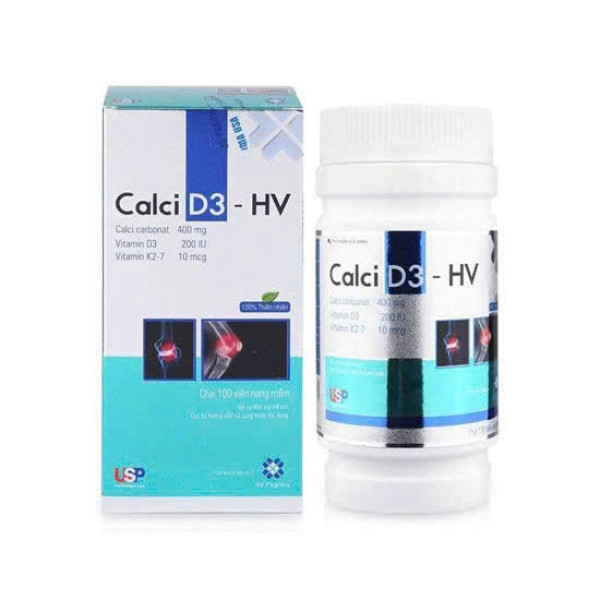 Calci D3 Hv Lọ 100 Viên