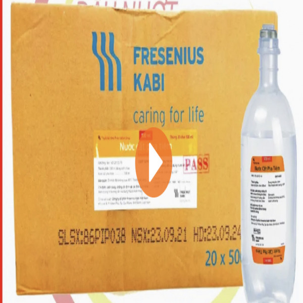 Nước Cất 500Ml Kabi ( Kiện/20 Chai/500Ml)
