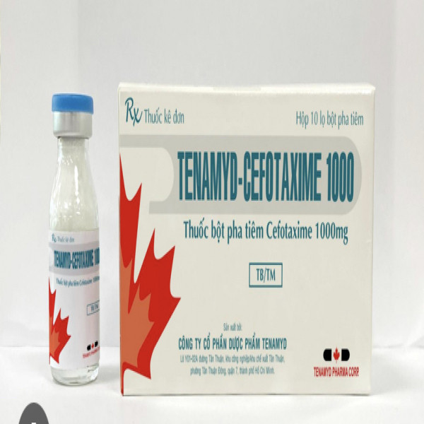 Tenamyd Cefotaxime 1G Tiêm _Huế (Hộp/10 Lọ)