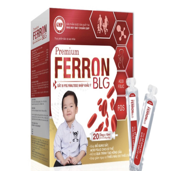 Bổ Máu Ferron Blg Sắt Ống (Hộp20 Ống)