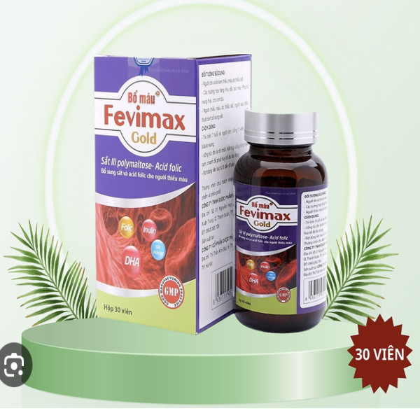 Fevimax Bổ Máu (Lọ 30 Viên)