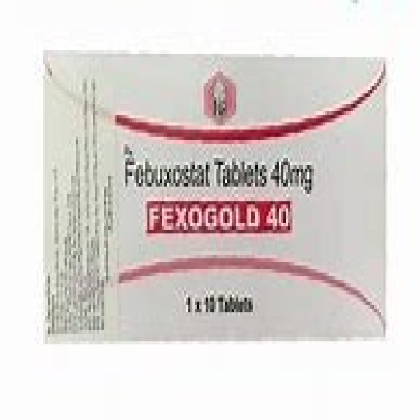 Fexogold 40Mg (Fexobustat 40Mg) _Ấn (Hộp1 Vỉ X 10 Viên)