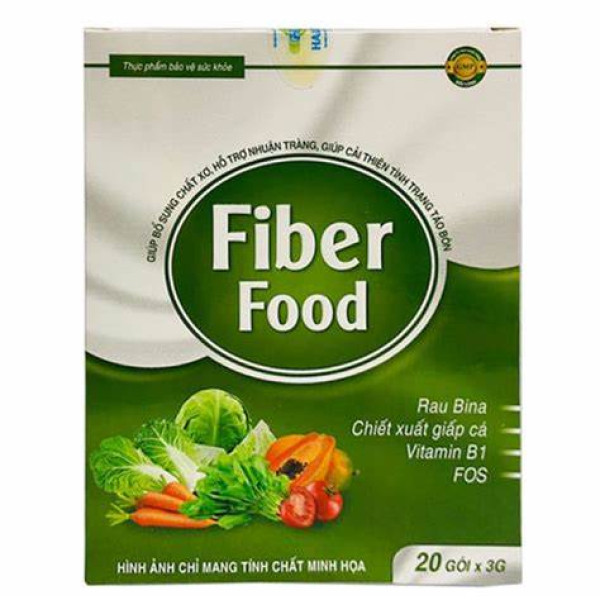 Fiber Food Rau Củ _Cốm Nhuận Tràng, Halifa (H20 Gói)