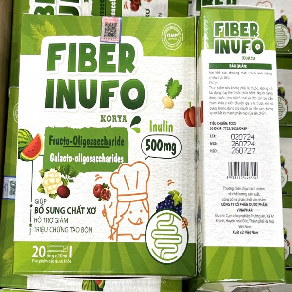 Fiber Inufo 500Mg Chất Xơ _Hà Nội (H20 Ống X 10Ml)