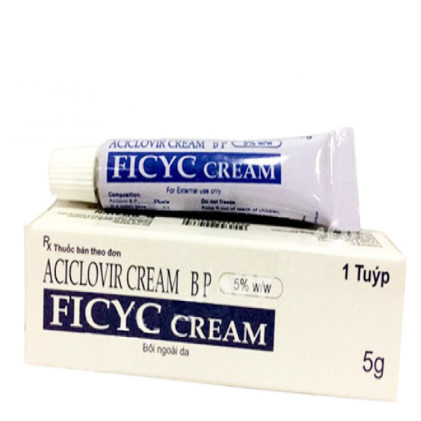 Ficyc Cream (Acyclovir 5% ) _Ấn (Lốc25T5Gr)