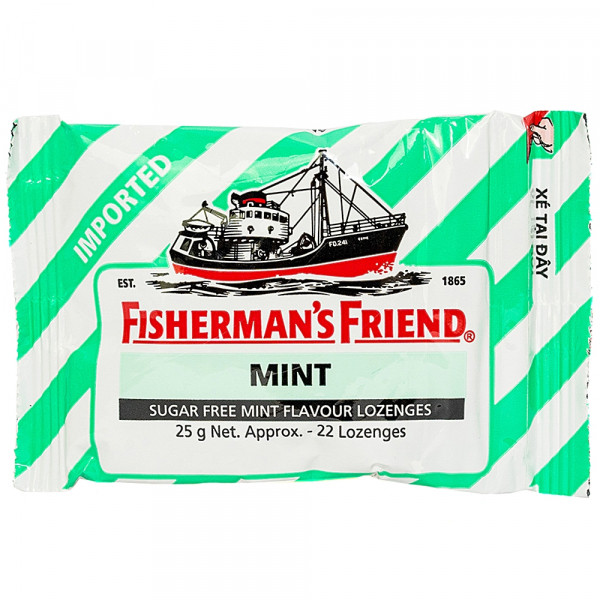 Fisherman's Friend Original Kẹo Ngậm Con Tàu Bạc Hà (G25Gr)