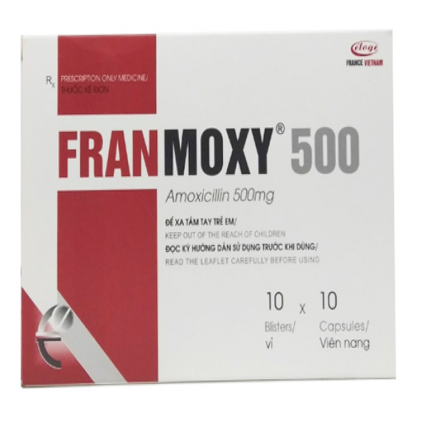 Franmoxy Amoxicilin 500Mg Eloge France (H100V)
