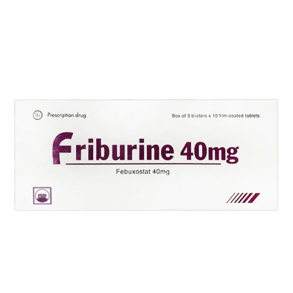 Friburine 40Mg (Febuxostat) _Phú Yên (H3 Vỉ X10 Viên)