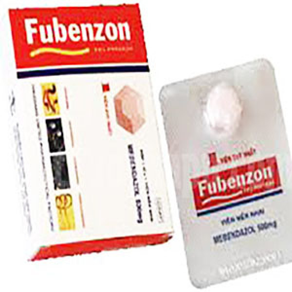 Fubenzon (Mebendazole 500Mg) _Dhg (Cọc10Hộp1 Viên) tẩy giun