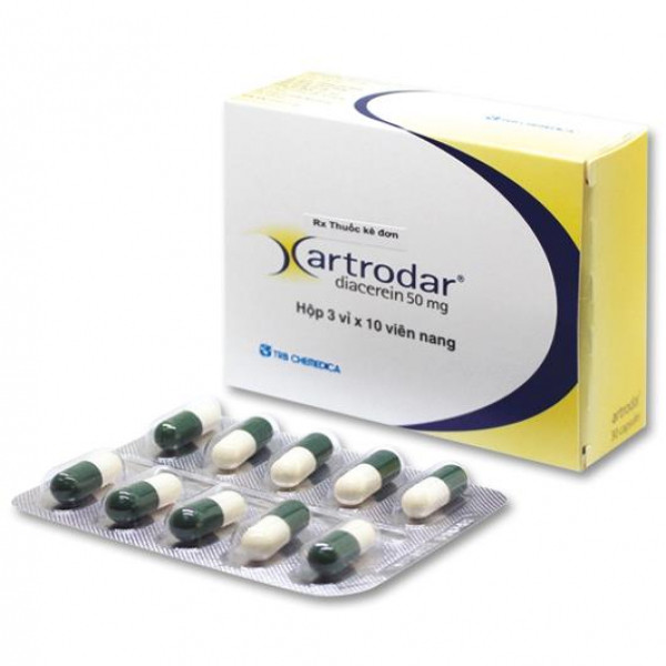 Xartrodar Diacerin 50Mg (3 Vỉ X 10 Viên) Thuốc Điều Trị Thoái Hoá Khớp