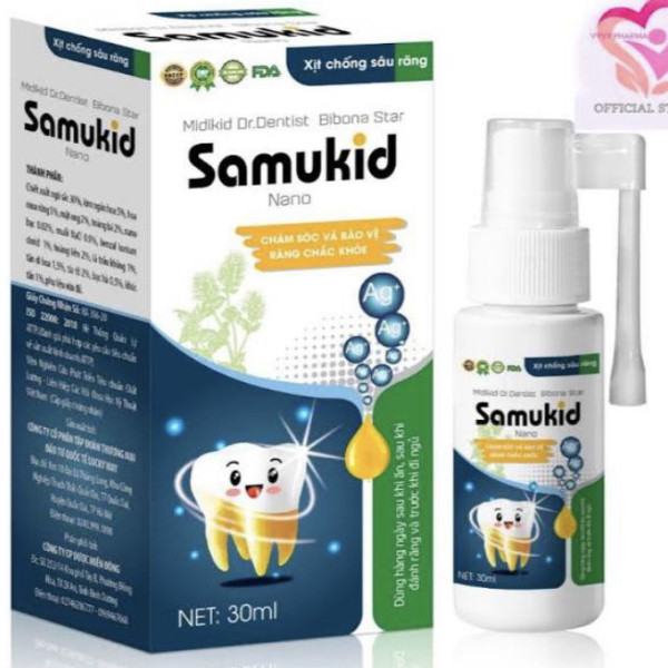 Xịt Răng Samukid (L30Ml)