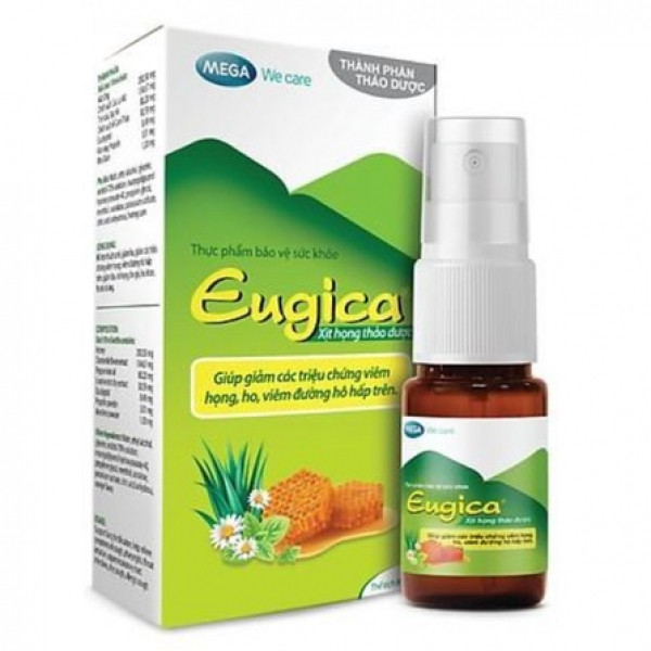 Xịt Họng Thảo Dược Eugica Mega (H1C10Ml)
