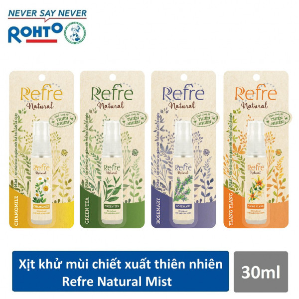 Xịt Khử Mùi Refre Natural _Rohto (L30Ml)