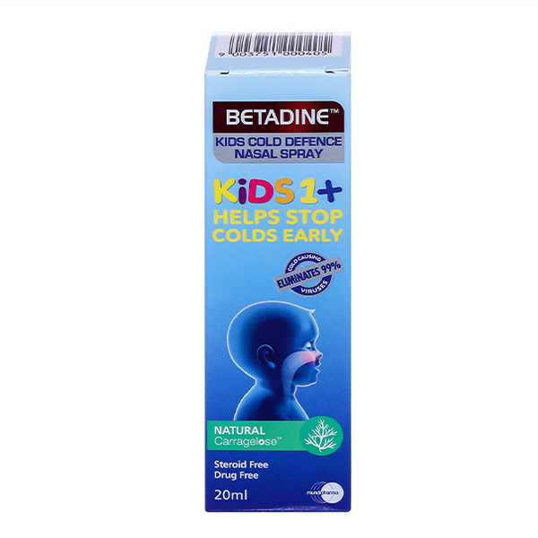 Xịt Mũi Betadin Kids1+ Úc (C20Ml)