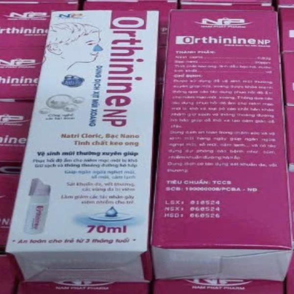 Xịt Muối Biển Orthinine Np Te (Lọ70Ml) K160