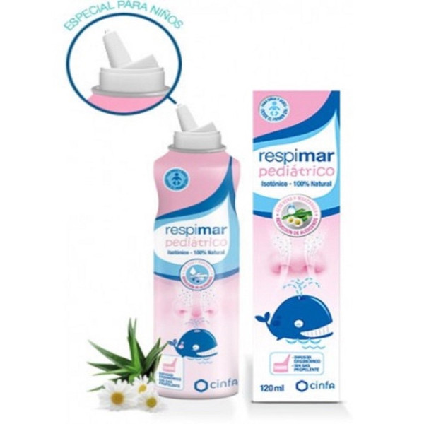 Xịt Muối Biển Respimar Pediatrico _Hồng (C120Ml)