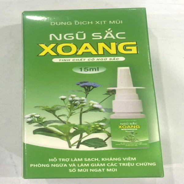 Xịt Ngũ Sắc Xoang (Chữ Vàng) _Pháp Âu (Lọ15Ml) Xit Xoang
