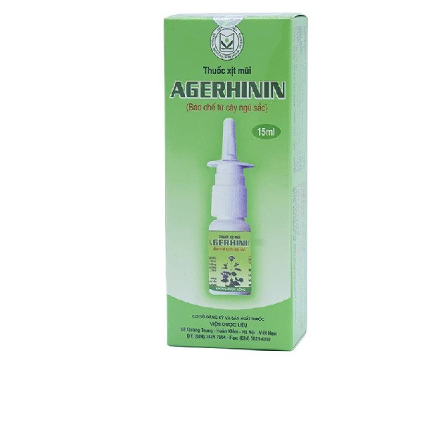 Xịt Ngũ Sắc Agerhinin Dược Liệu (L15Ml)