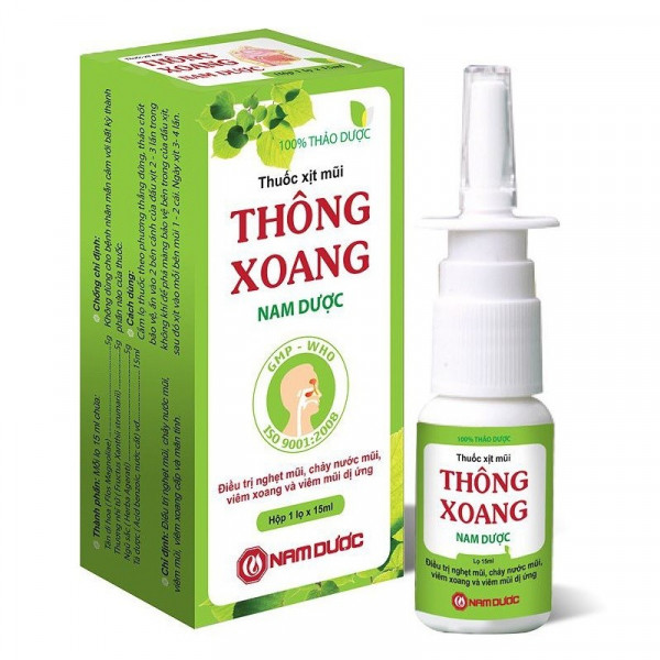 Xịt xoang Thông Xoang Tán _Nam Dược (L15Ml)