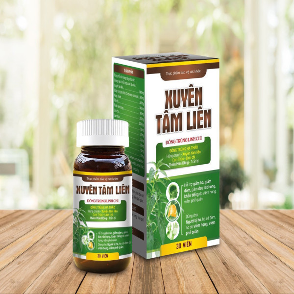 Xuyên Tâm Liên Diamond Chữ Nâu (Lọ30 Viên)
