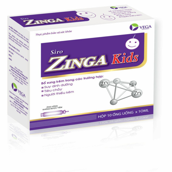 kẽm ống Zinga Kids _ Bé , Vega (H10 Ống10Ml)