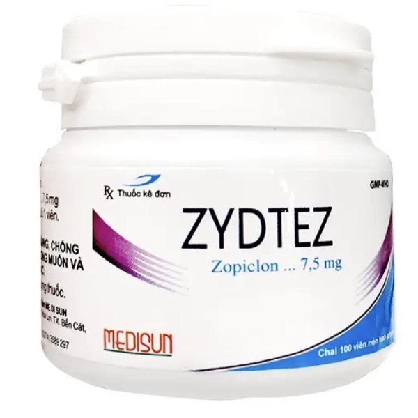Zydtez (Zopiclon 7,5) _Medisun (Lọ100V) Phamzopic Thay Thế