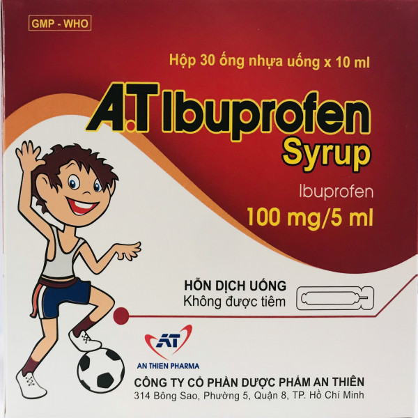 A.T Ibuprofen Syrup 10Ml (H30Ống) To
