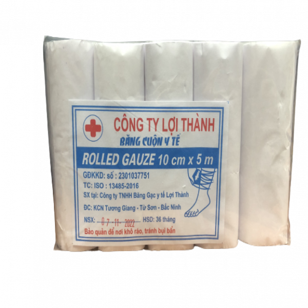 Băng Gạc Cuộn Y Tế 10Cm Lợi Thành (Gói/20Cuộn)