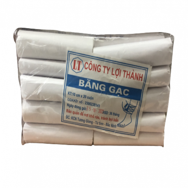 Băng Gạc Cuộn Y Tế 7Cm Lợi Thành (Gói/20Cuộn) Bé