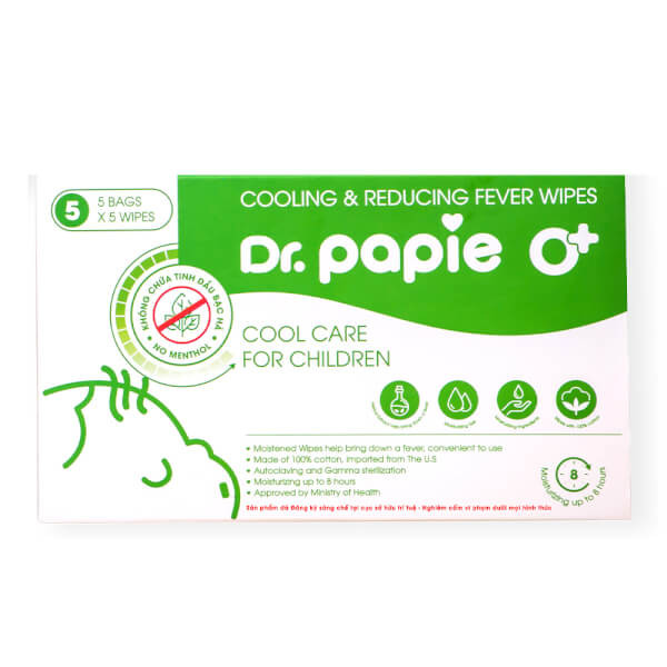 Dr. Papie Dán Hạ Sốt 0+ Sơ Sinh (H/5G)