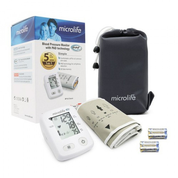 Máy Đo Huyết Áp Bắp Tay Microlife Bp3Gq1-3P(H/1C/1B)