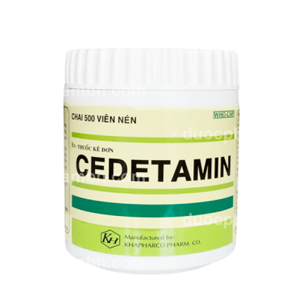 Cedetamin Oval Nén _Khapharco (Lọ/500V) Đắt